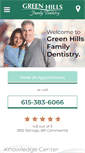 Mobile Screenshot of greenhillsfamilydentistry.com